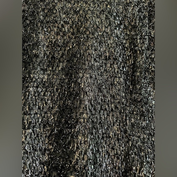 Stephen Sprouse 1980s Metallic Black Mini Dress - Picture 2 of 8